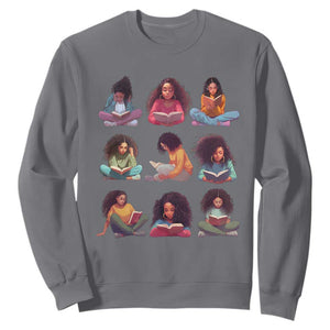 Black History Month Sweatshirt Reading Book African Smart Melanin Women Girls