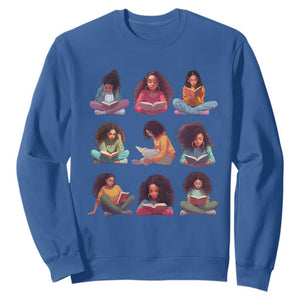 Black History Month Sweatshirt Reading Book African Smart Melanin Women Girls