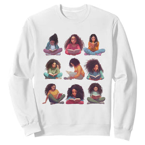 Black History Month Sweatshirt Reading Book African Smart Melanin Women Girls