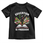 Black Teacher Pride Baby Shirt Education Is Freedom African Americans Black History Month