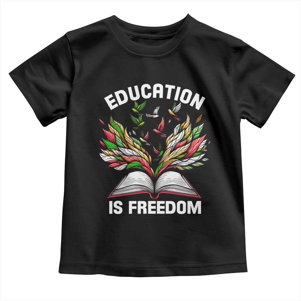 Black Teacher Pride Baby Shirt Education Is Freedom African Americans Black History Month
