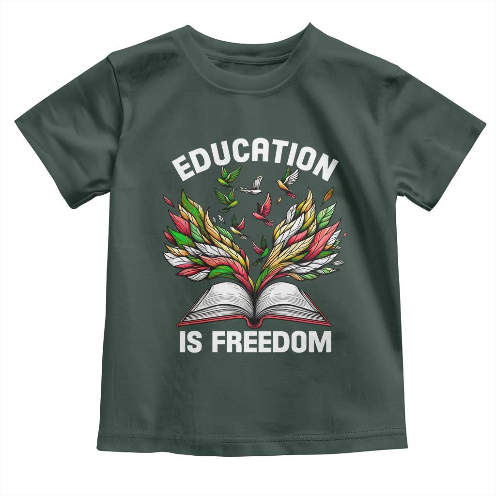 Black Teacher Pride Baby Shirt Education Is Freedom African Americans Black History Month