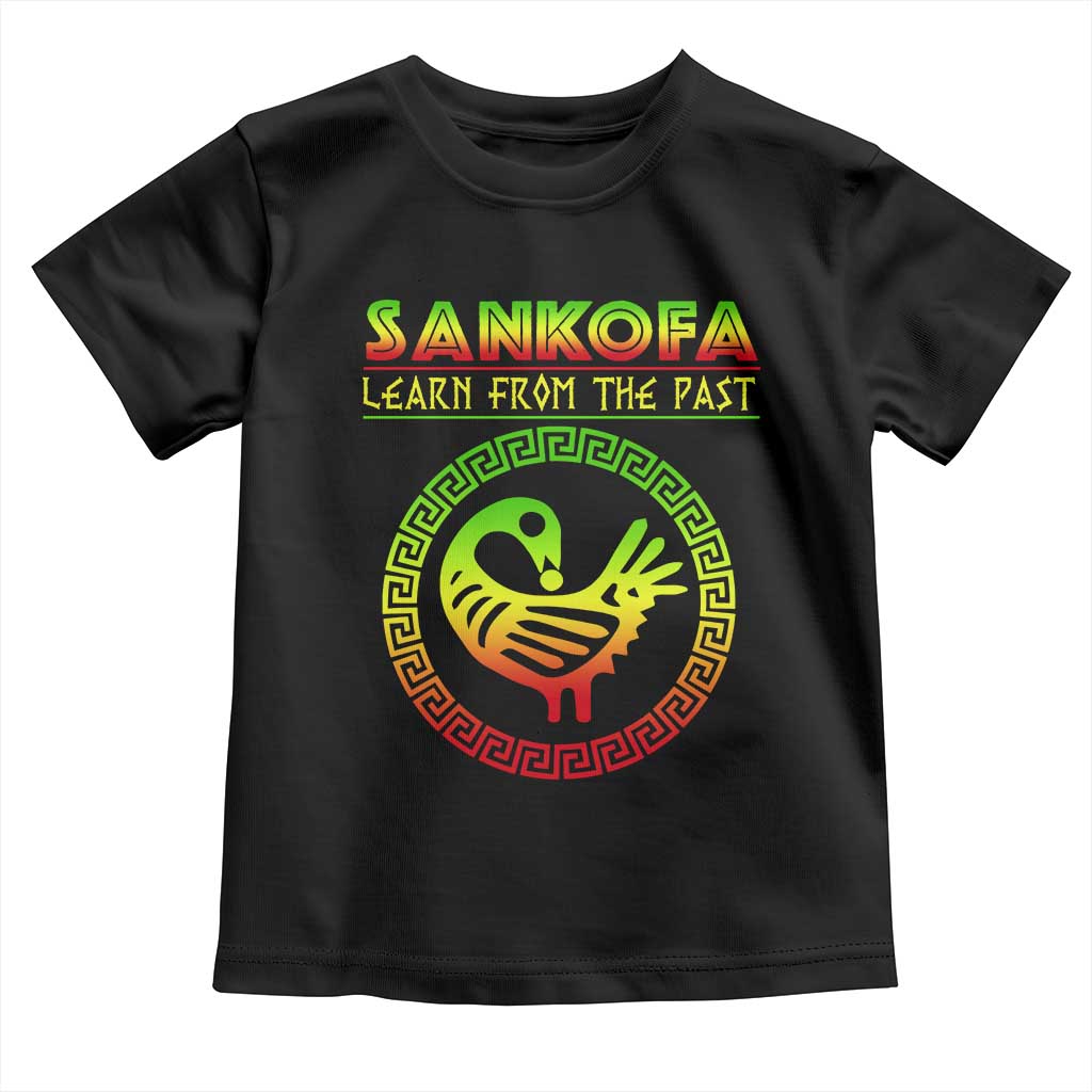 Black History Month Baby Shirt Sankofa Learn From The Past African Bird Melanin