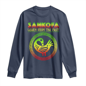 Black History Month Long Sleeve Shirt Sankofa Learn From The Past African Bird Melanin