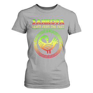 Black History Month T Shirt For Women Sankofa Learn From The Past African Bird Melanin