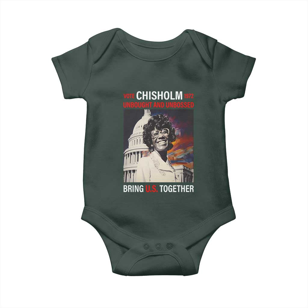 Shirley Chisholm Baby Onesie Unbought And Unbossed Bring U.S. Together BHM Melanin