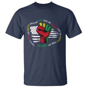 Black Civil Rights T Shirt Dream Like Martin Write Like Maya Fight Like Macolm Lead Like Harriet Speak Like Fredrick