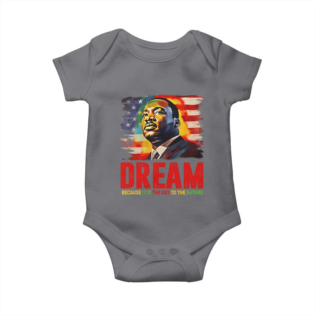 Martin Luther King Jr. Baby Onesie Dream Because It is The Key To The Future MLK  BHM Black Pride