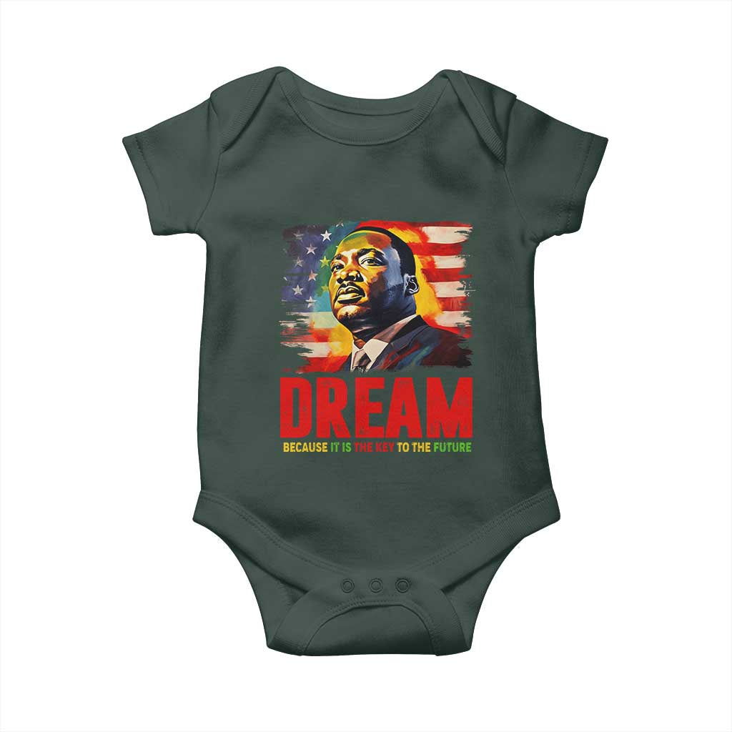 Martin Luther King Jr. Baby Onesie Dream Because It is The Key To The Future MLK  BHM Black Pride
