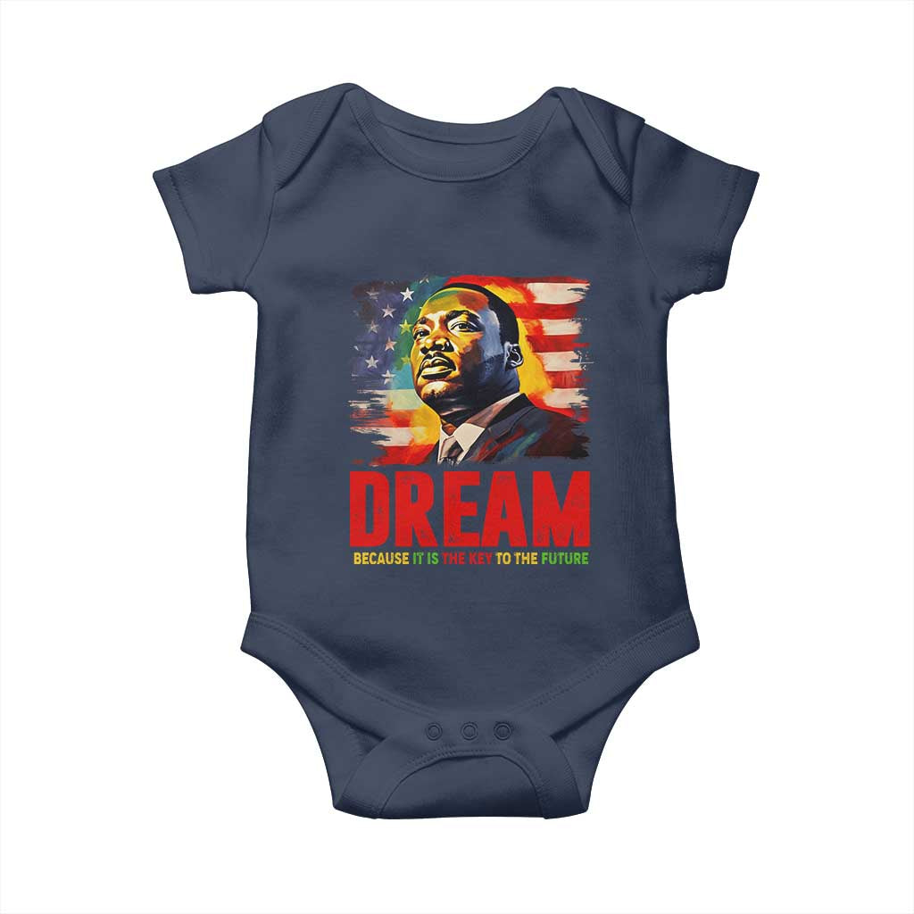 Martin Luther King Jr. Baby Onesie Dream Because It is The Key To The Future MLK  BHM Black Pride