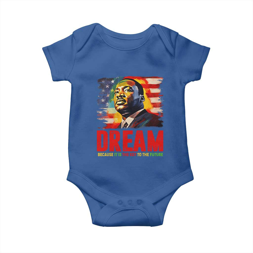 Martin Luther King Jr. Baby Onesie Dream Because It is The Key To The Future MLK  BHM Black Pride