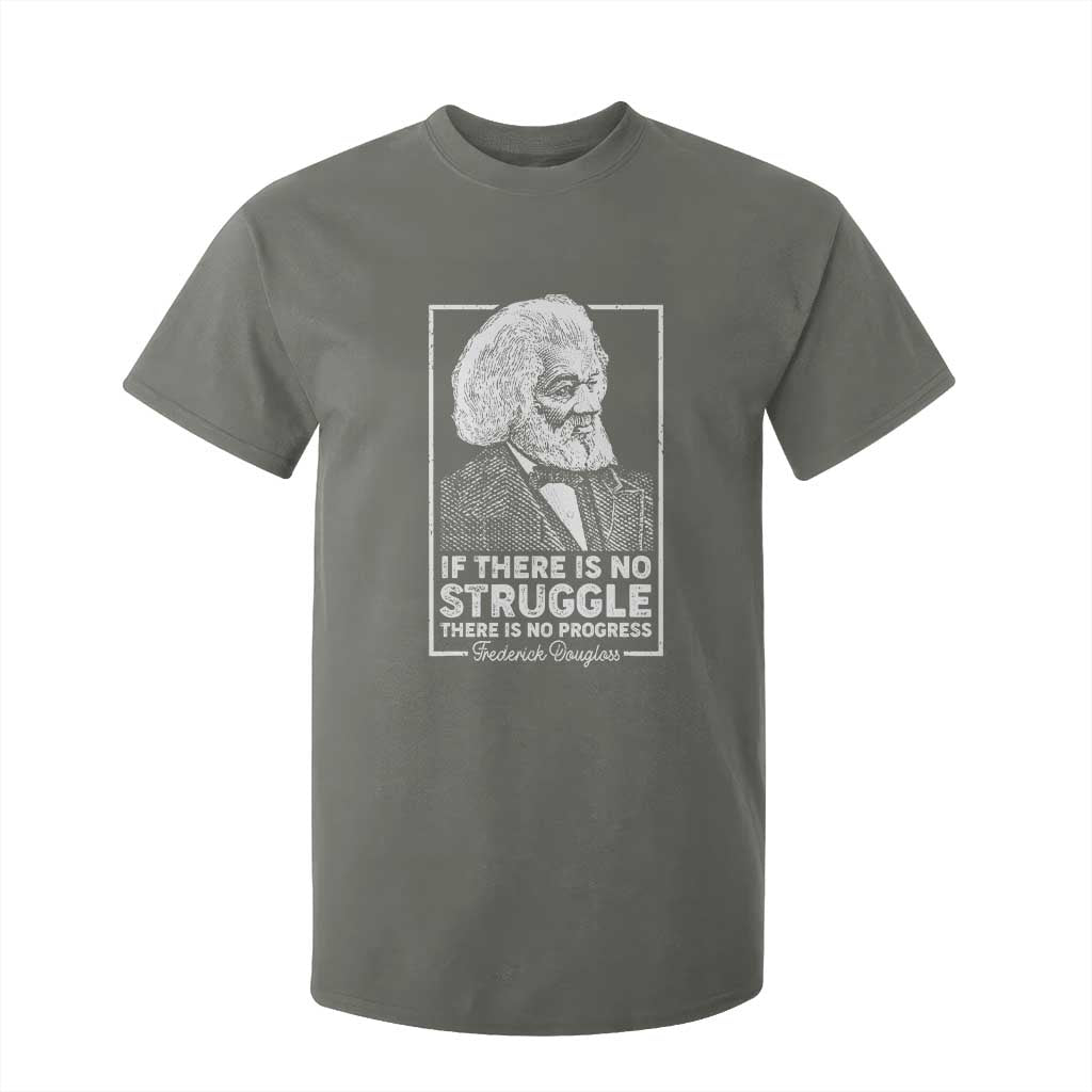 Frederick Douglass T Shirt For Kid If There Is No Struggle There Is No Progress Black Civil Rights BHM