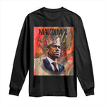 Malcolm X Long Sleeve Shirt King Hip Hop Aesthetic Art Black Civil Rights