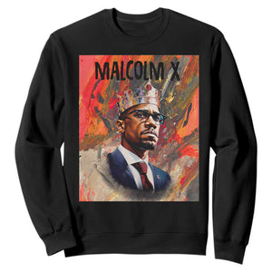 Malcolm X Sweatshirt King Hip Hop Aesthetic Art Black Civil Rights