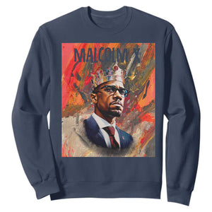 Malcolm X Sweatshirt King Hip Hop Aesthetic Art Black Civil Rights