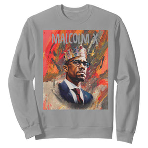 Malcolm X Sweatshirt King Hip Hop Aesthetic Art Black Civil Rights