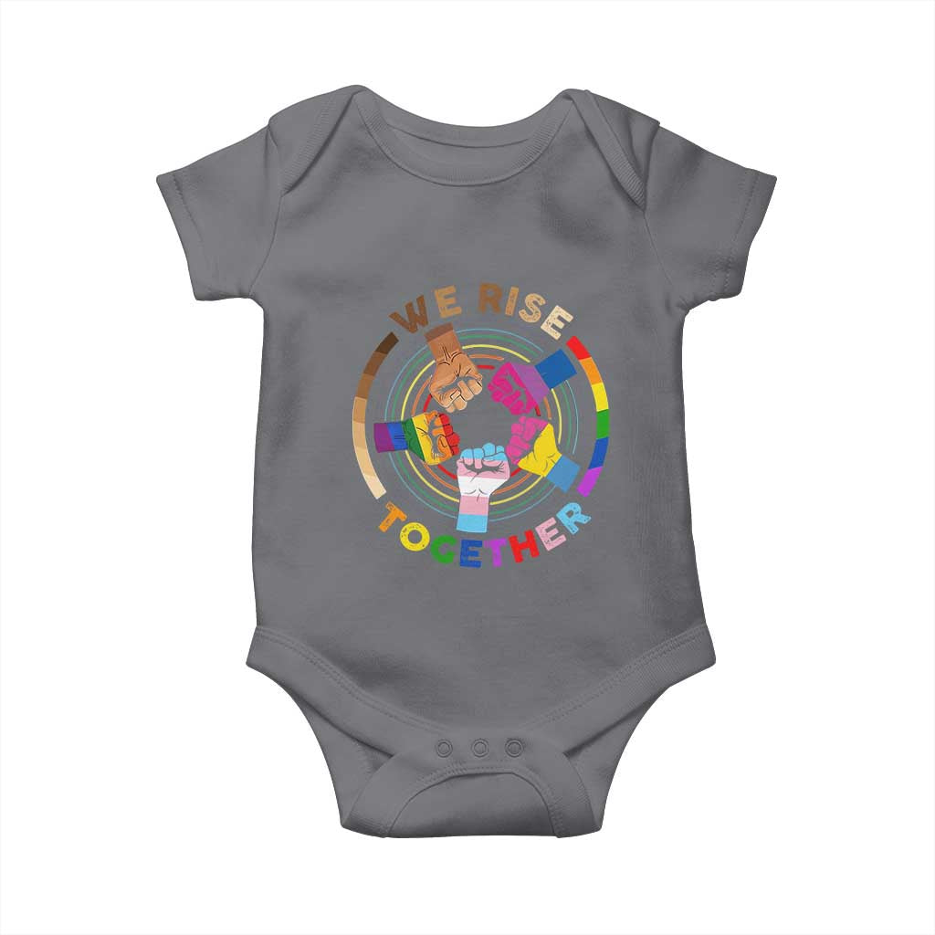 Black History Month Baby Onesie We Rise Together Equality Awesome Melanin LGBT