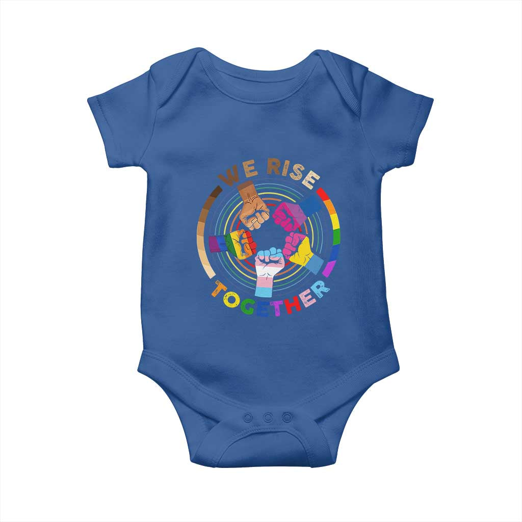 Black History Month Baby Onesie We Rise Together Equality Awesome Melanin LGBT