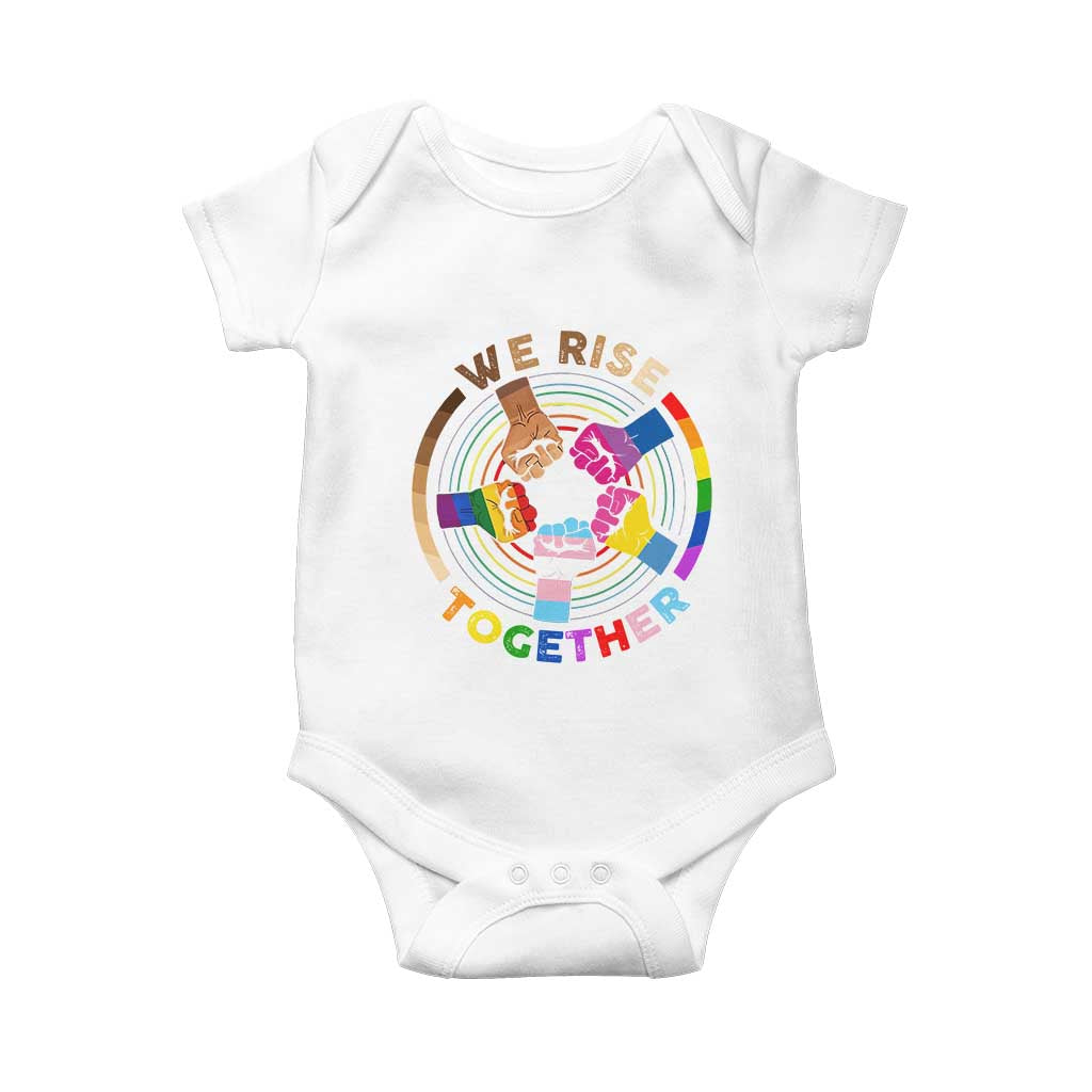 Black History Month Baby Onesie We Rise Together Equality Awesome Melanin LGBT