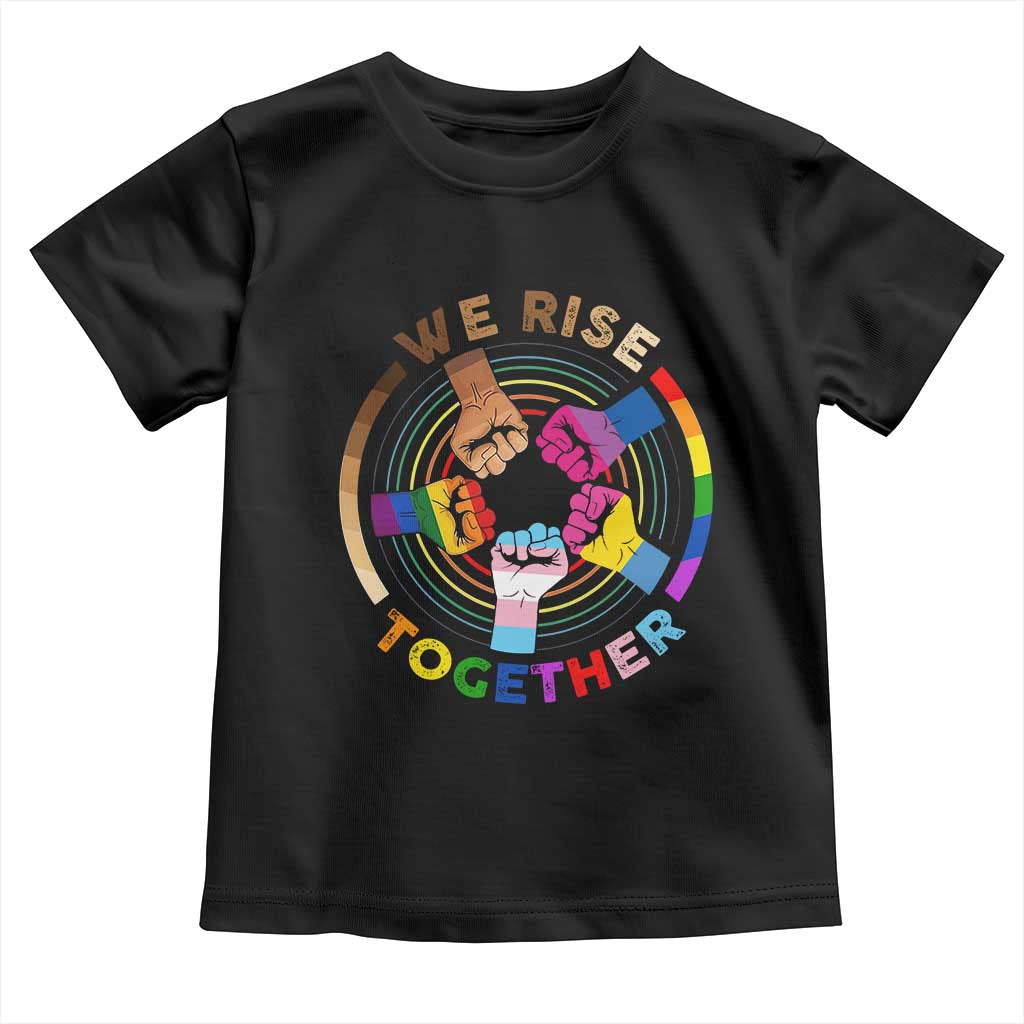 Black History Month Baby Shirt We Rise Together Equality Awesome Melanin LGBT