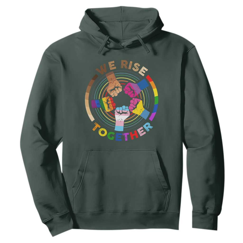 Black History Month Hoodie We Rise Together Equality Awesome Melanin LGBT
