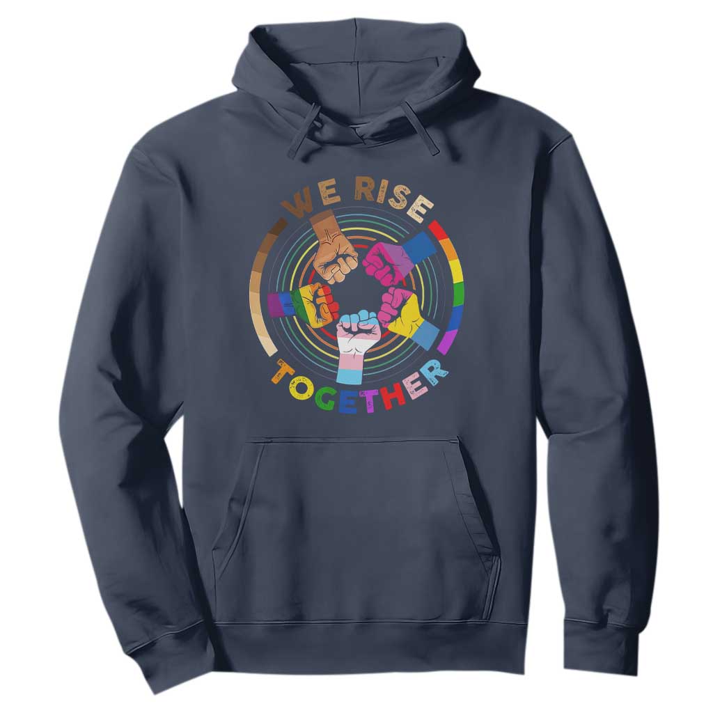 Black History Month Hoodie We Rise Together Equality Awesome Melanin LGBT