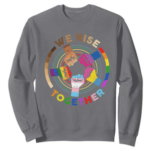 Black History Month Sweatshirt We Rise Together Equality Awesome Melanin LGBT