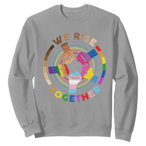 Black History Month Sweatshirt We Rise Together Equality Awesome Melanin LGBT