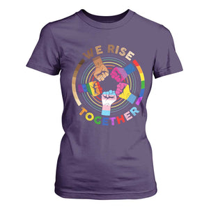 Black History Month T Shirt For Women We Rise Together Equality Awesome Melanin LGBT