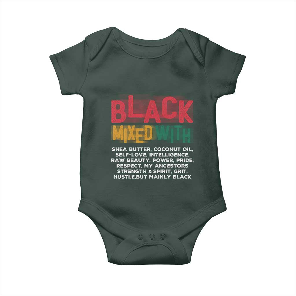 Black Pride Baby Onesie Yes I'm Mixed With Black