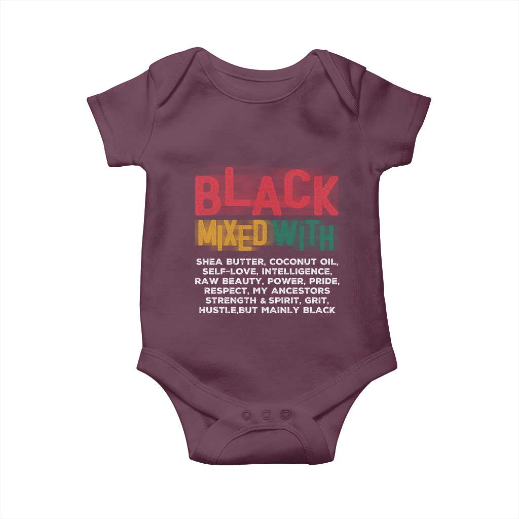 Black Pride Baby Onesie Yes I'm Mixed With Black