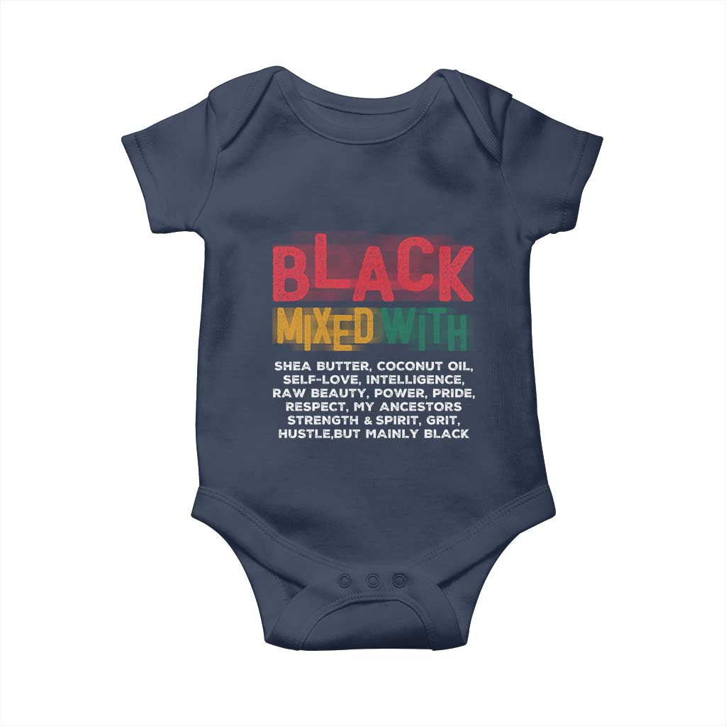 Black Pride Baby Onesie Yes I'm Mixed With Black