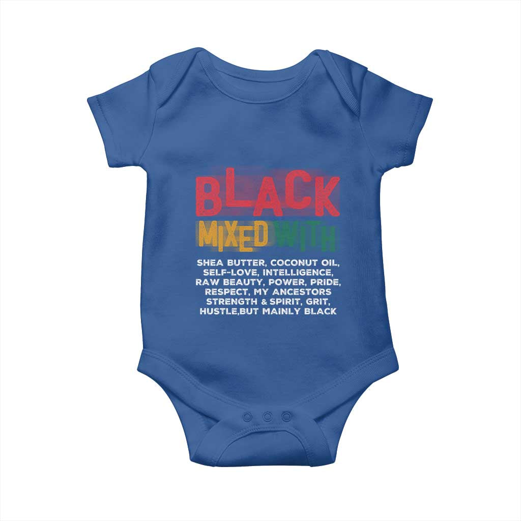 Black Pride Baby Onesie Yes I'm Mixed With Black