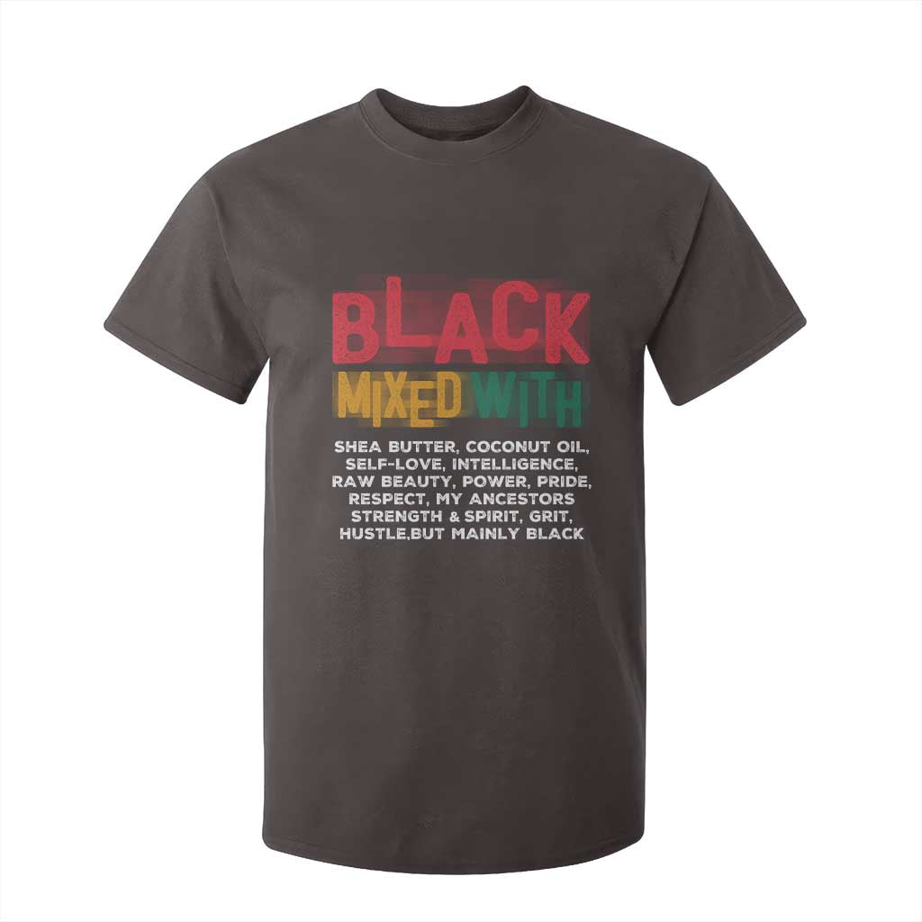 Black Pride T Shirt For Kid Yes I'm Mixed With Black