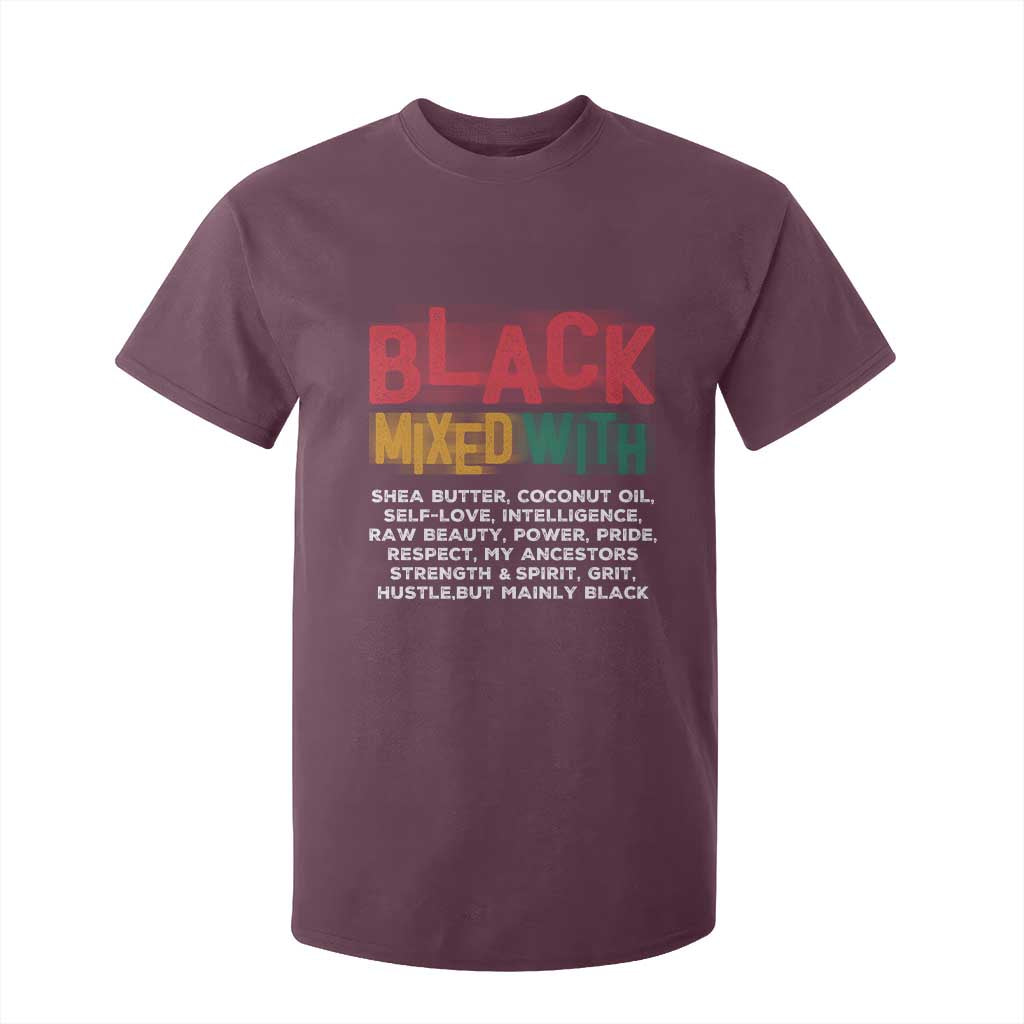 Black Pride T Shirt For Kid Yes I'm Mixed With Black