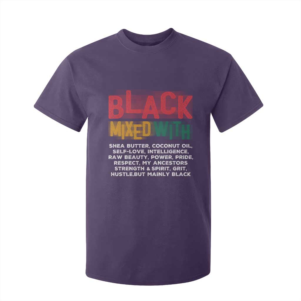 Black Pride T Shirt For Kid Yes I'm Mixed With Black
