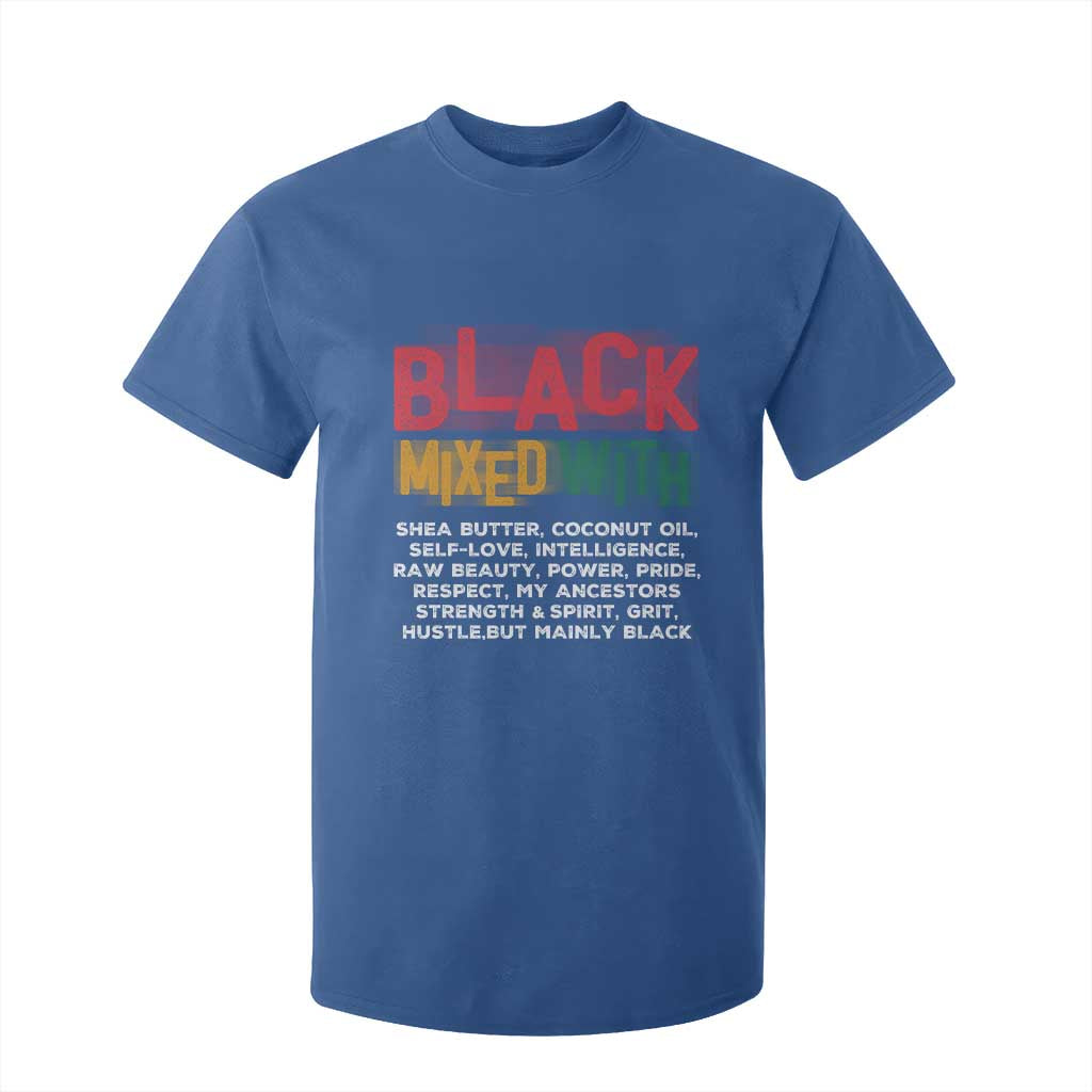 Black Pride T Shirt For Kid Yes I'm Mixed With Black