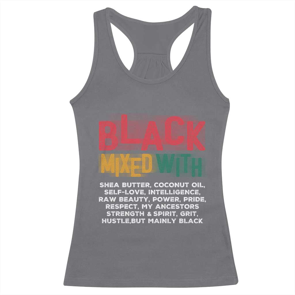 Black Pride Racerback Tank Top Yes I'm Mixed With Black