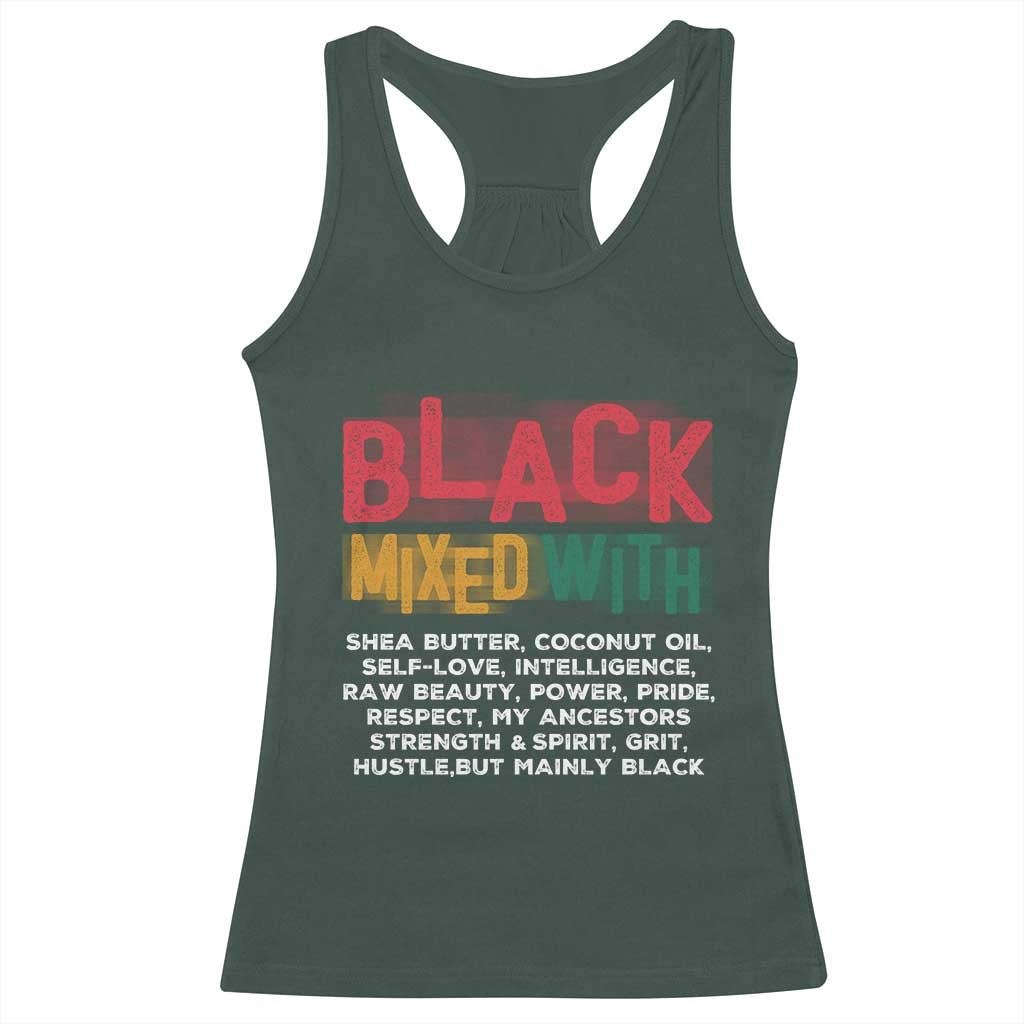 Black Pride Racerback Tank Top Yes I'm Mixed With Black