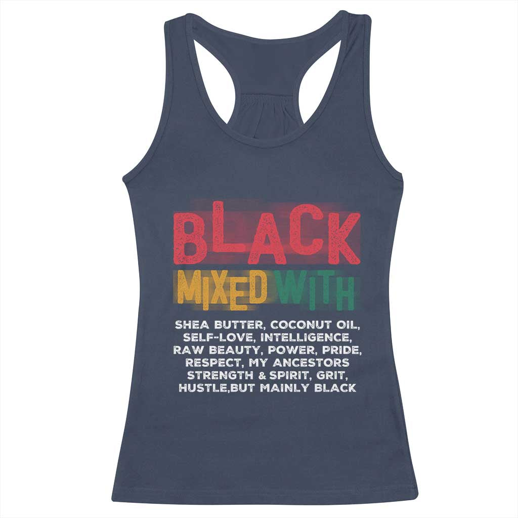 Black Pride Racerback Tank Top Yes I'm Mixed With Black