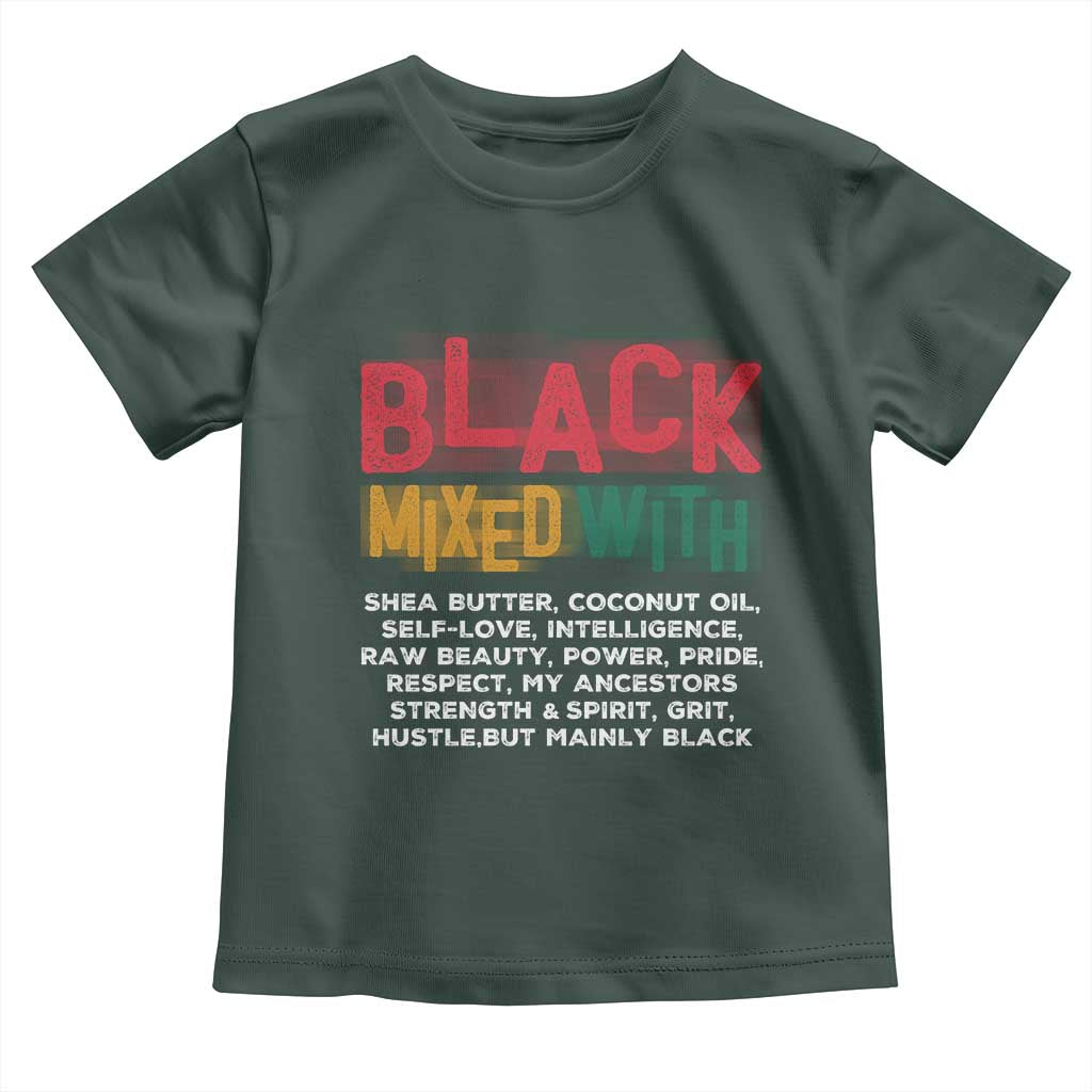 Black Pride Toddler T Shirt Yes I'm Mixed With Black