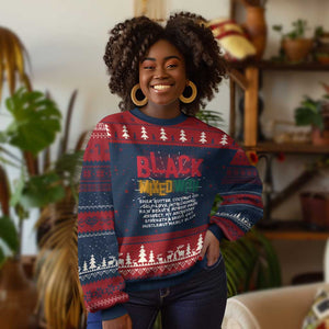 Black Pride Ugly Christmas Sweater Yes I'm Mixed With Black