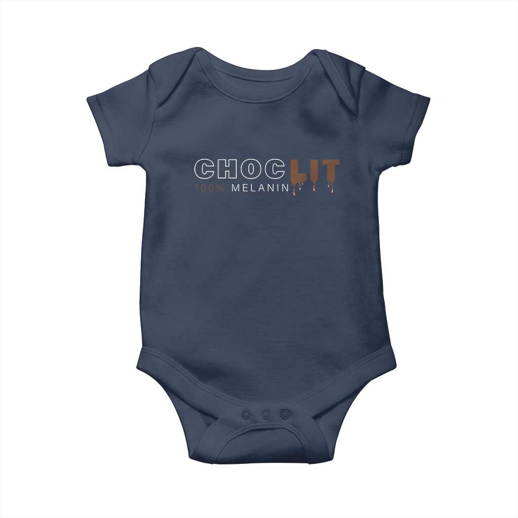 Black Pride Baby Onesie Choclit 100% Melanin African American Afro