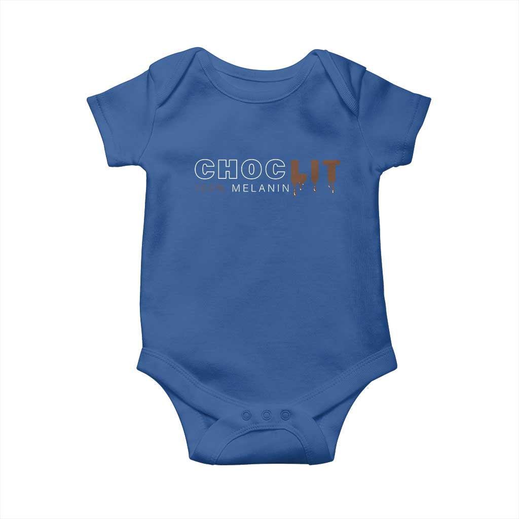 Black Pride Baby Onesie Choclit 100% Melanin African American Afro