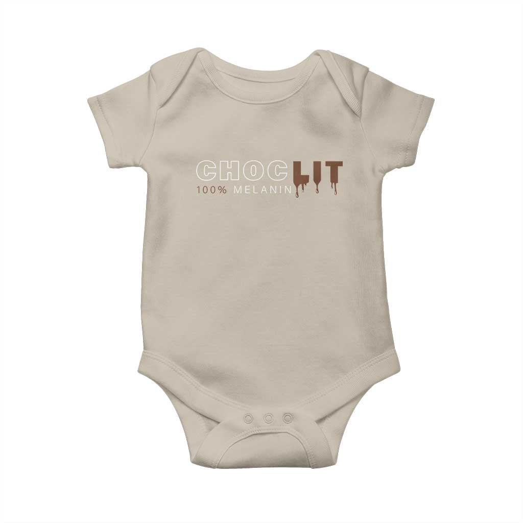 Black Pride Baby Onesie Choclit 100% Melanin African American Afro