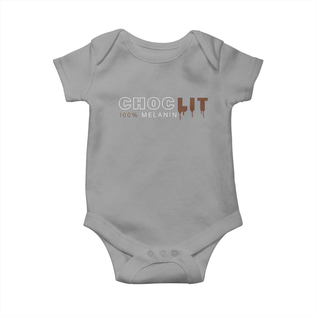 Black Pride Baby Onesie Choclit 100% Melanin African American Afro