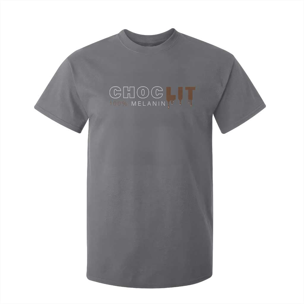 Black Pride T Shirt For Kid Choclit 100% Melanin African American Afro