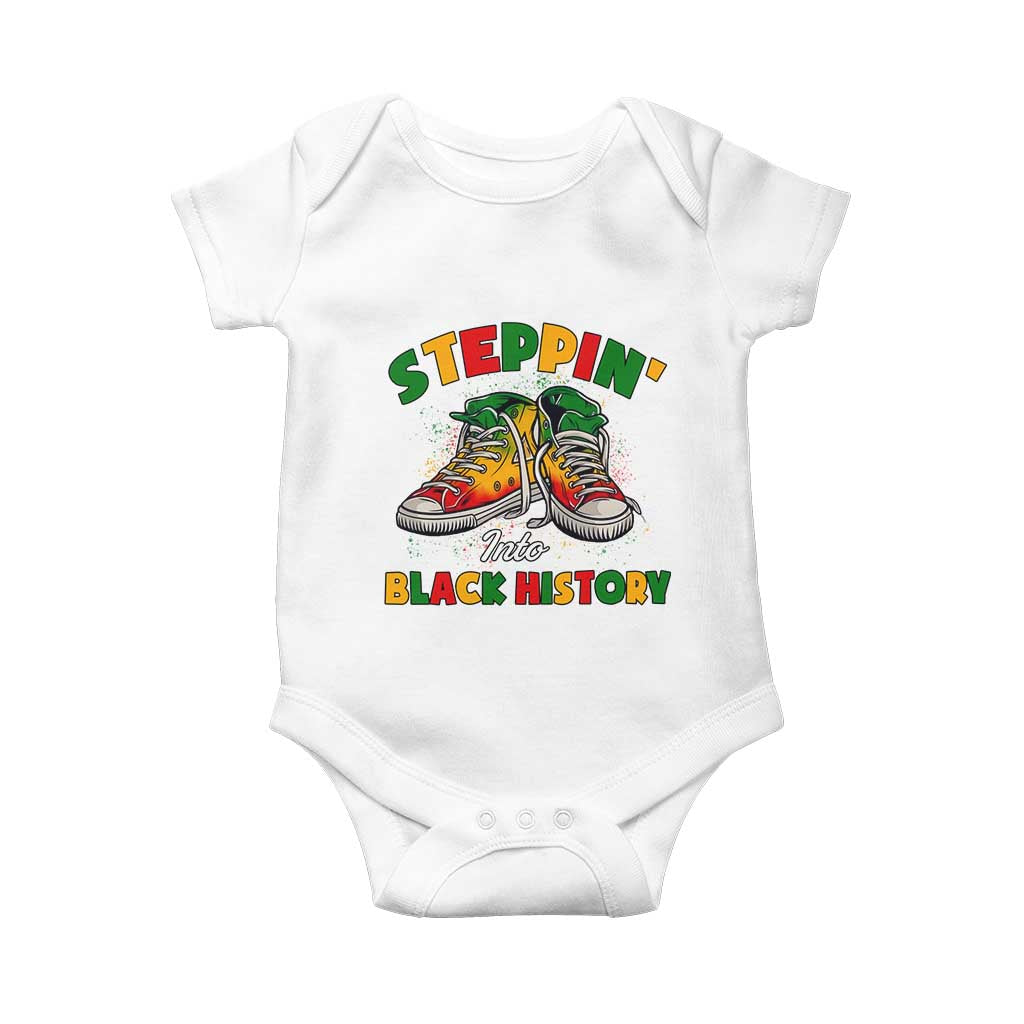 Stepping Into Black History Month Baby Onesie