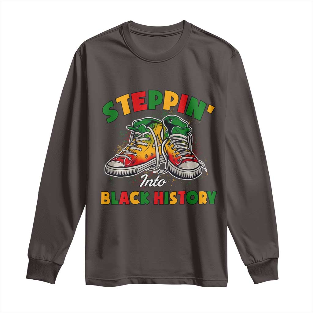Stepping Into Black History Month Long Sleeve Shirt