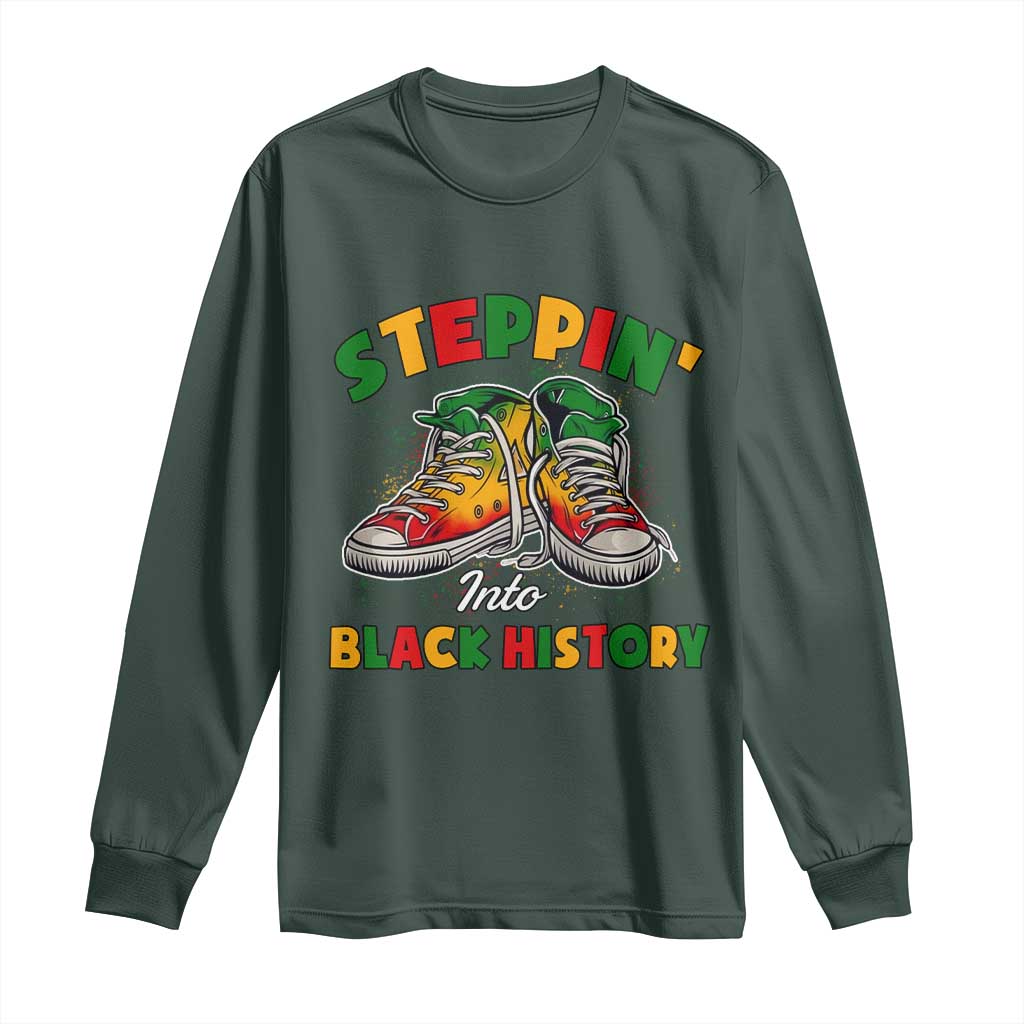 Stepping Into Black History Month Long Sleeve Shirt